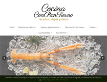 Tablet Screenshot of cocinaconpantierno.com